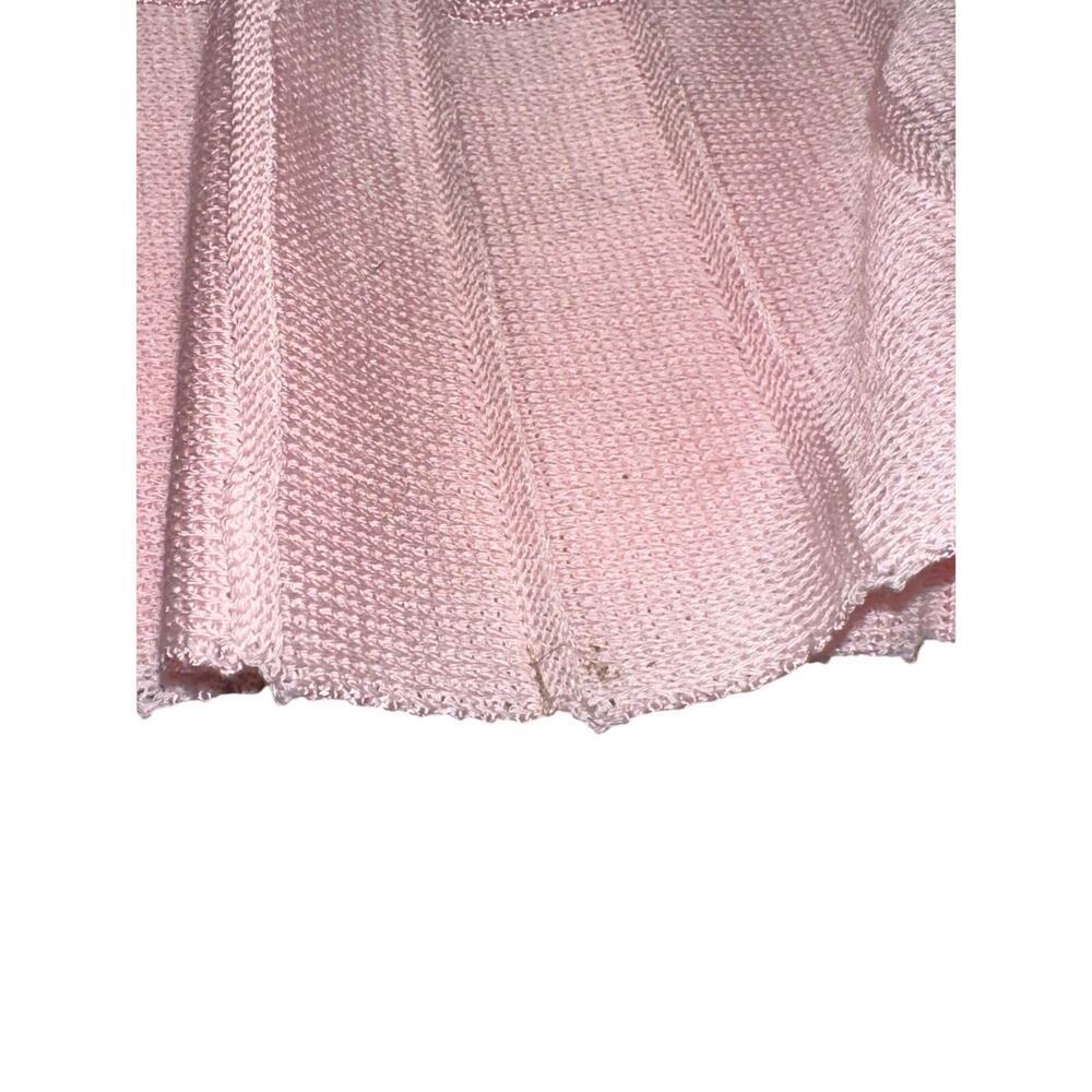 Misook Pleated Knit Midi Fit Flare Pink XS Rich Elegant Brunch Events Feminine - Picture 11 of 11